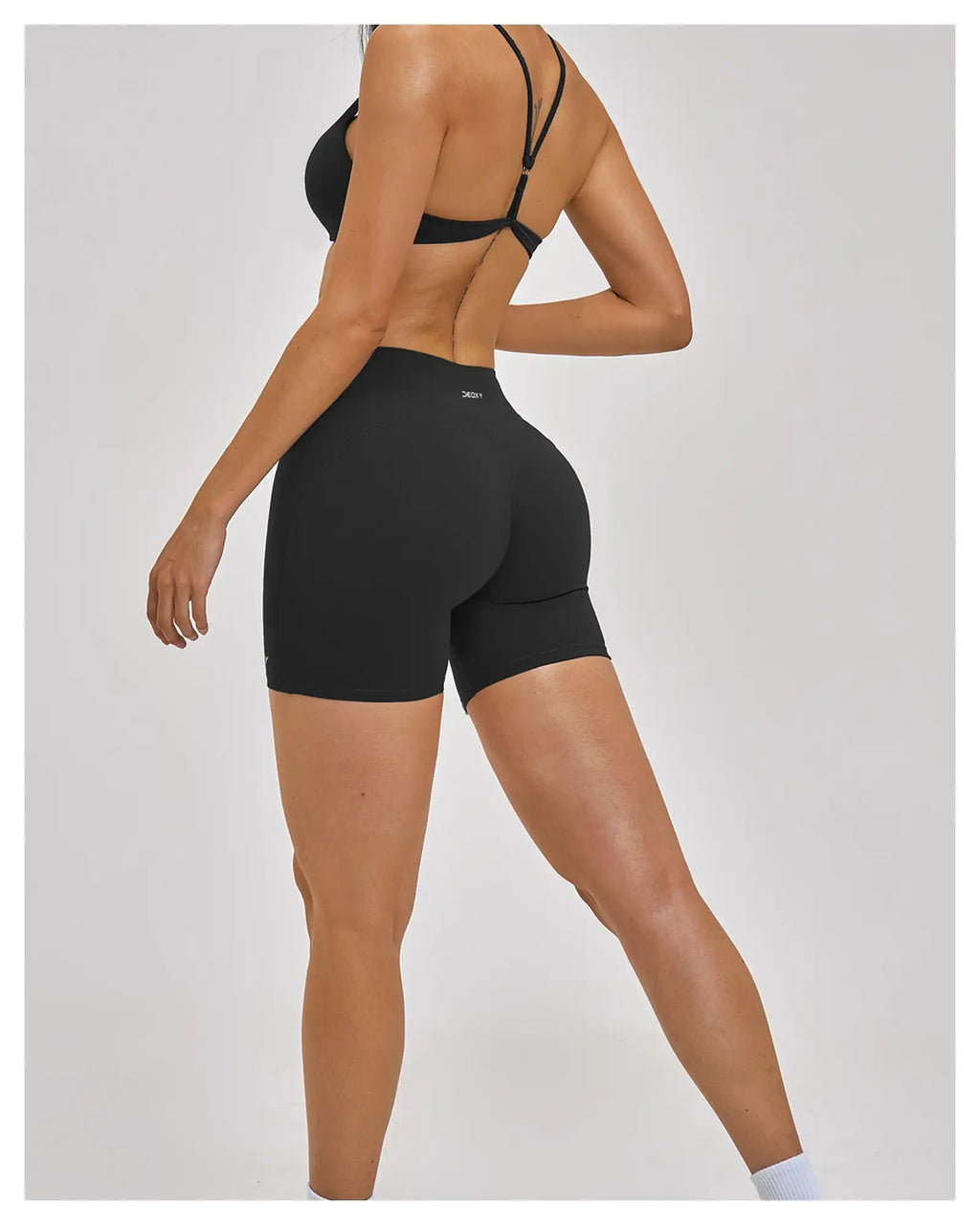 DEOXY Women's Bra & Shorts Set in Black - image 5