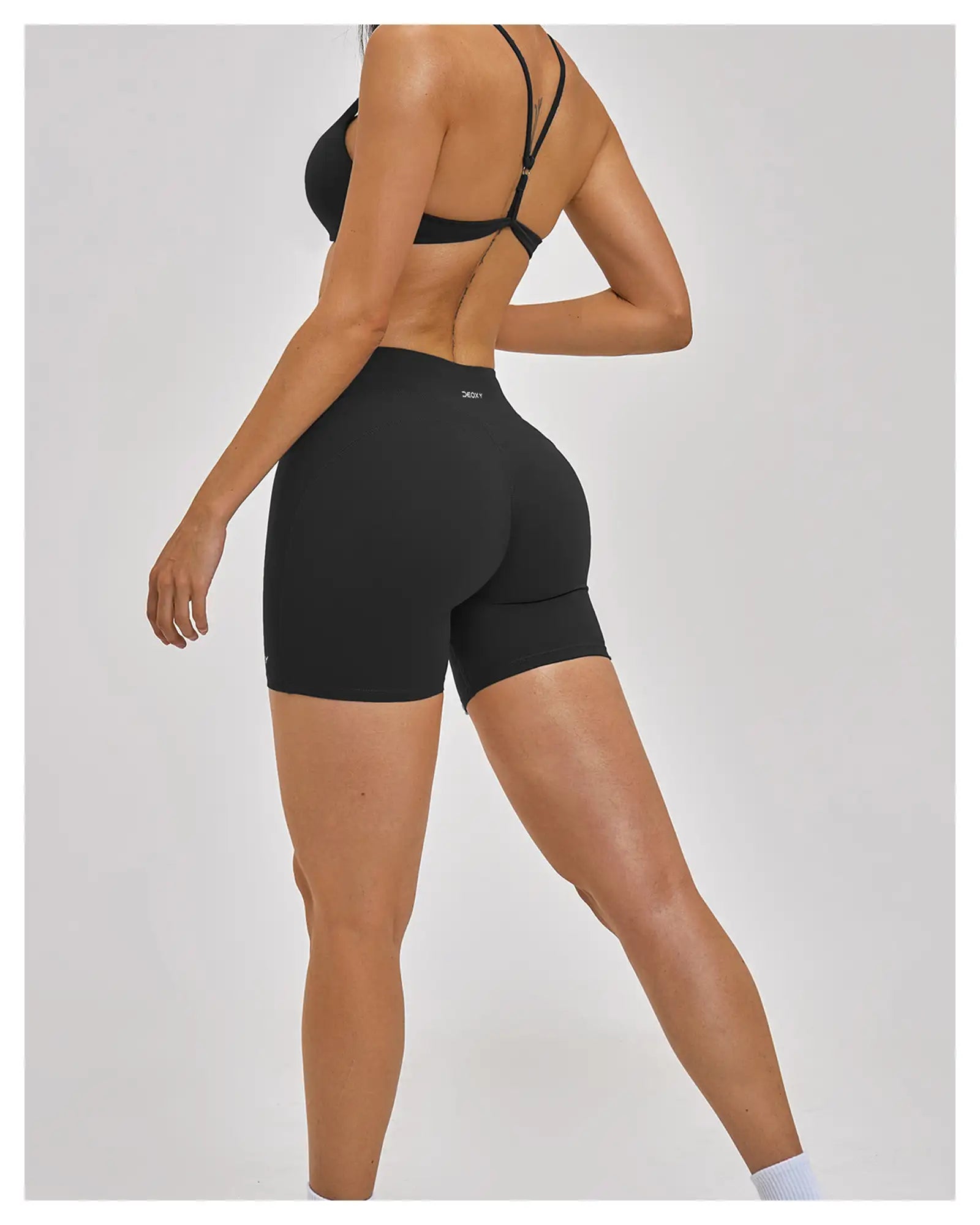 DEOXY Women's Bra & Shorts Set in Black - image 5