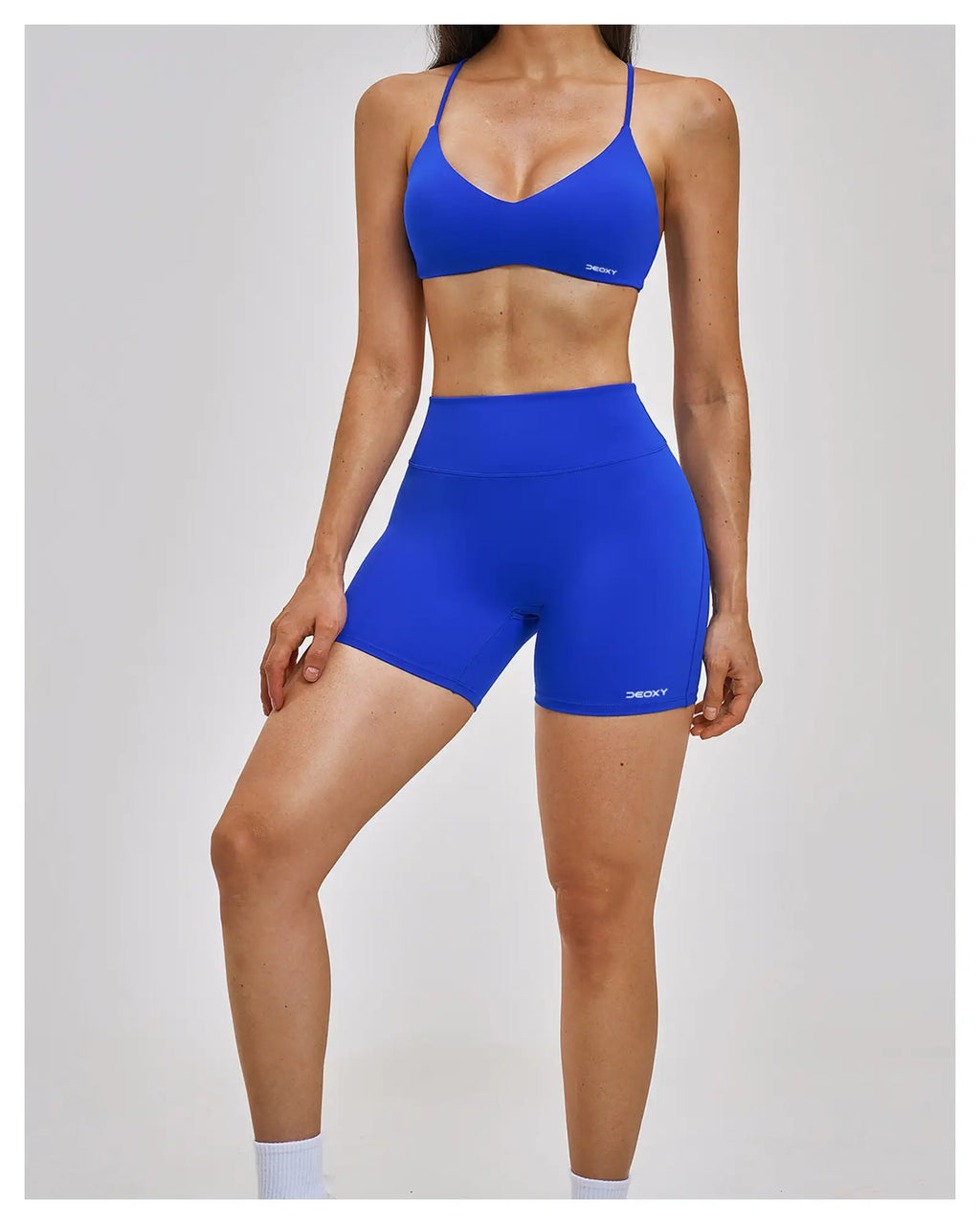 DEOXY Women's Bra & Shorts Set in Blue - image 9