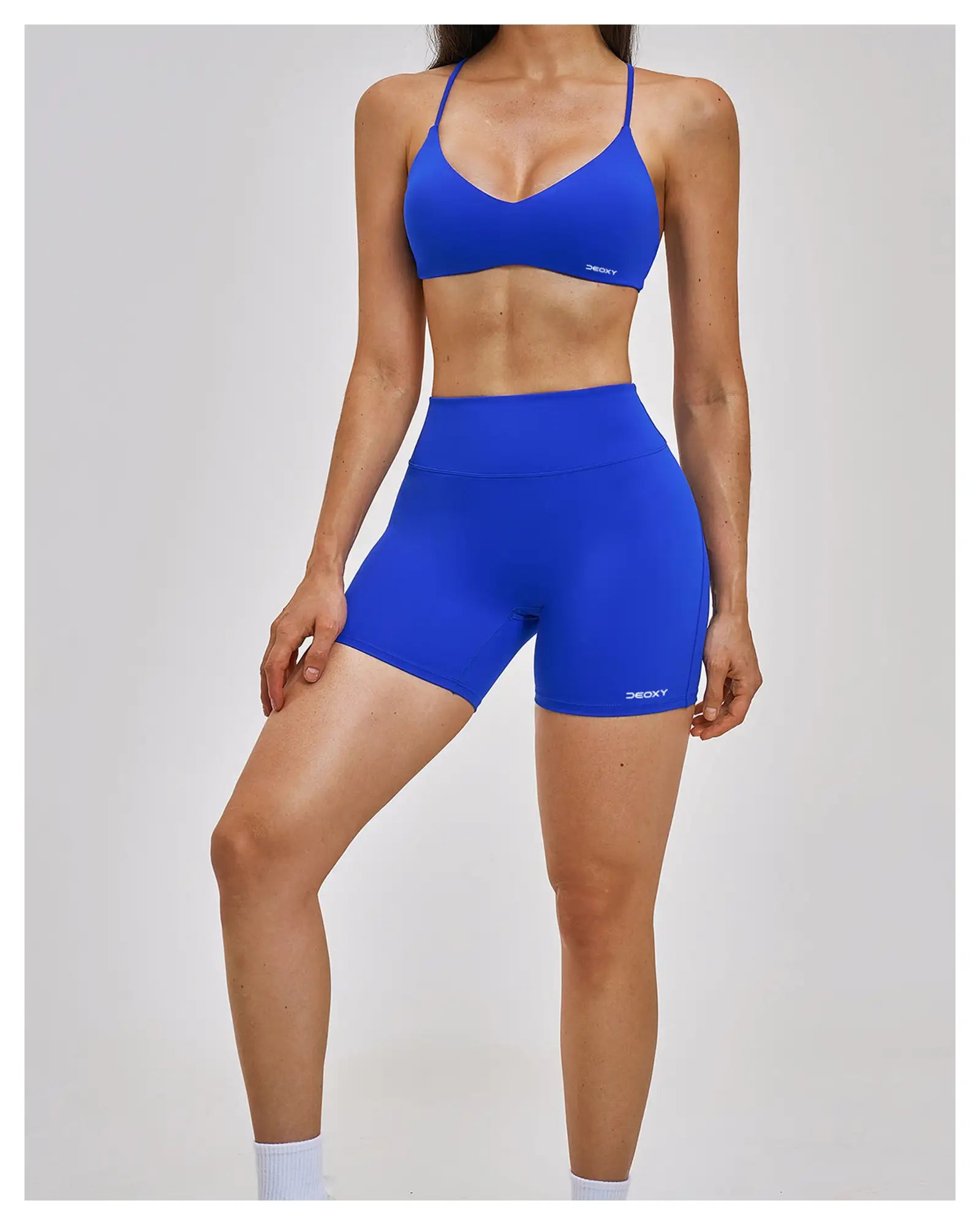 DEOXY Women's Bra & Shorts Set in Blue - image 9