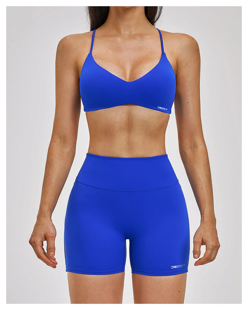 DEOXY Women's Bra & Shorts Set in Blue - image 11