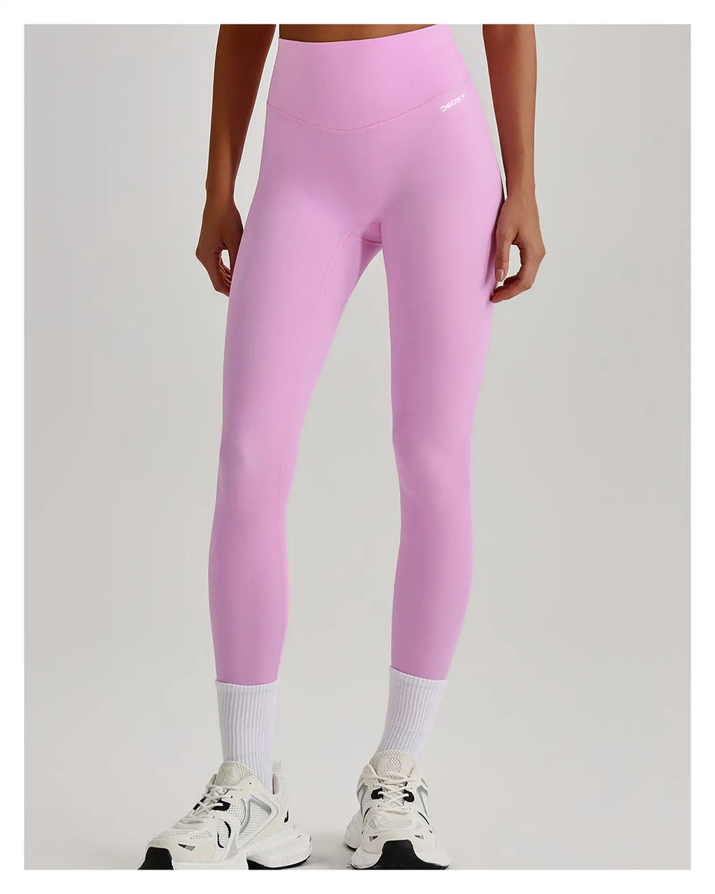 DEOXY Women's Sculpt Legging in Blossom Pink - front view