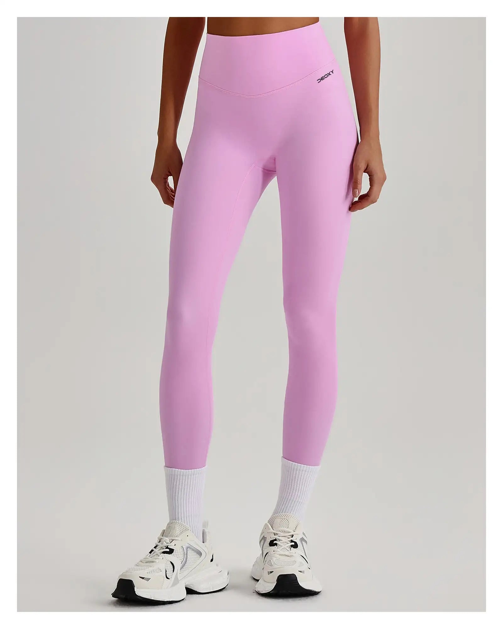 DEOXY Women's Sculpt Legging in Blossom Pink - alternate front view