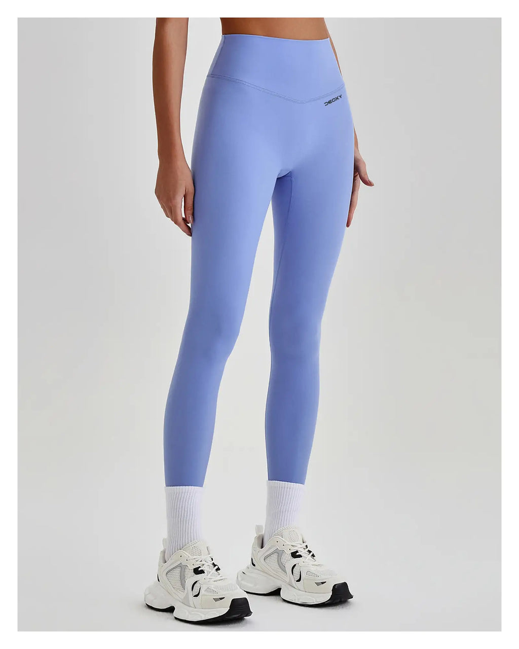 DEOXY Women's Sculpt Legging in Bluebird - front angle view