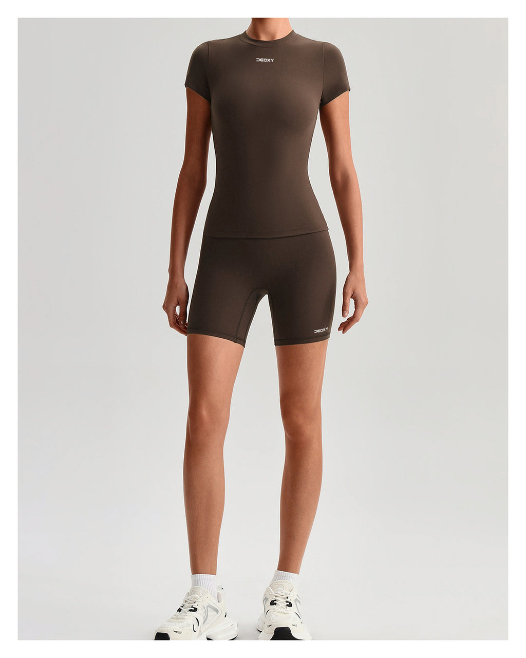 DEOXY Women's Short Sleeve Top & Shorts Set - image 2