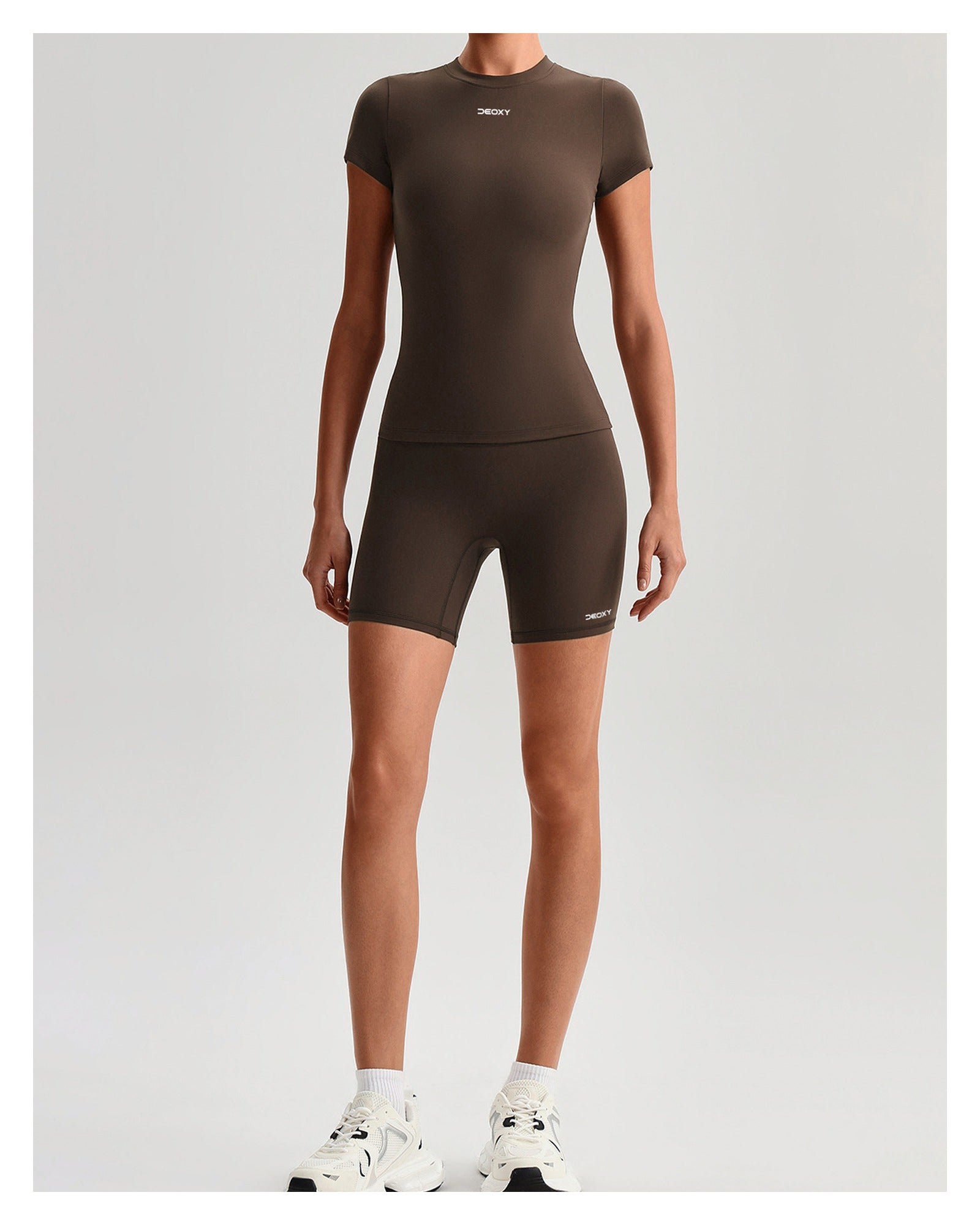 DEOXY Women's Short Sleeve Top & Shorts Set - image 2
