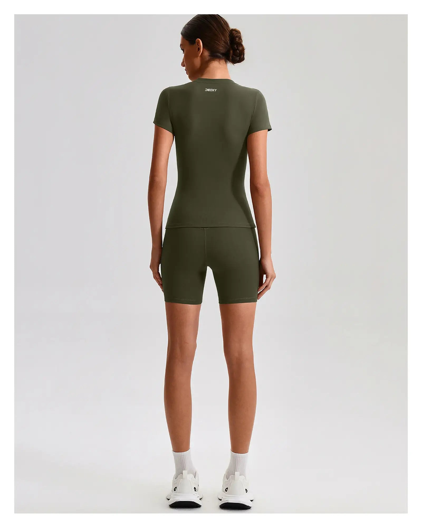 DEOXY Women's Short Sleeve Top & Shorts Set - image 5