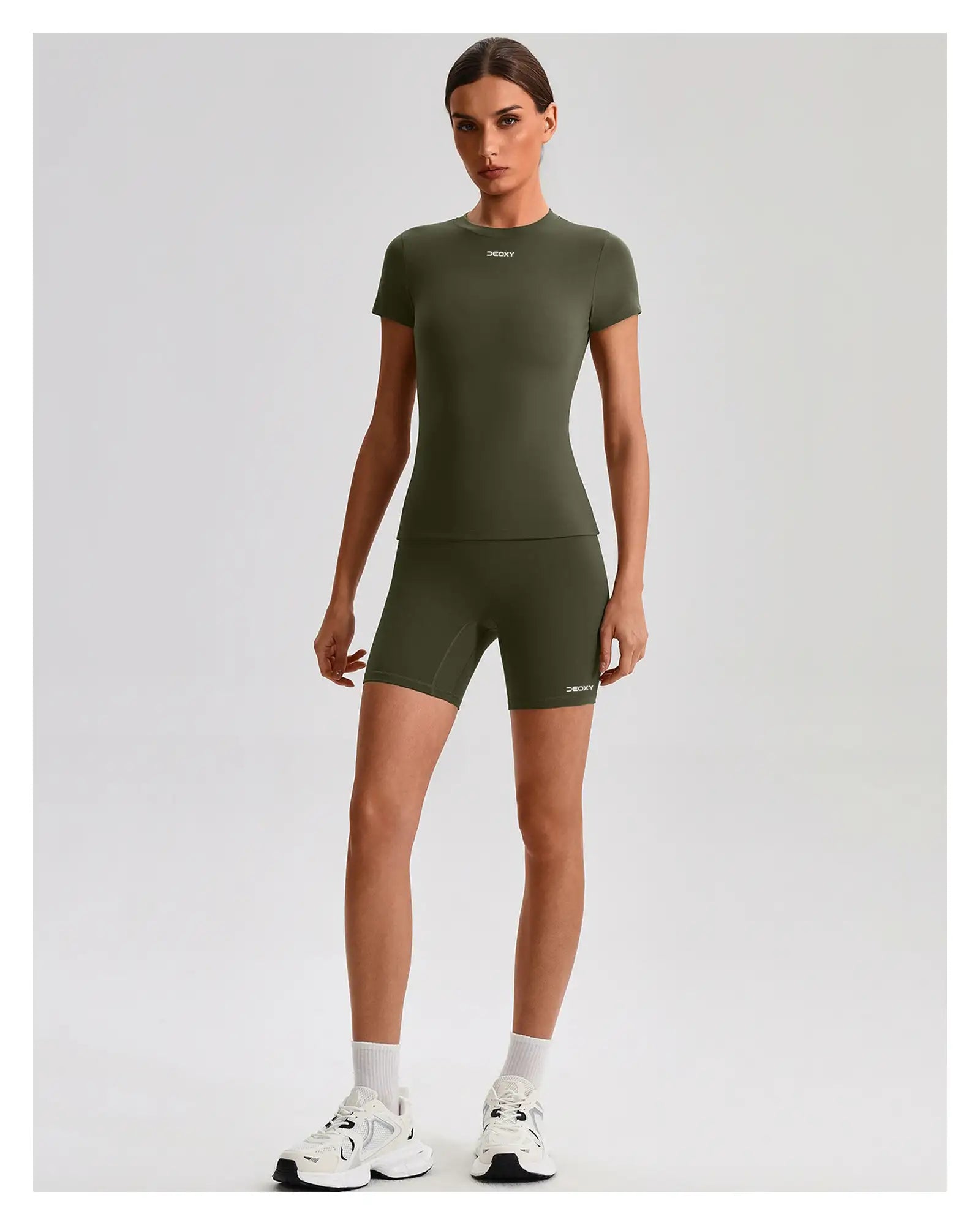 DEOXY Women's Short Sleeve Top & Shorts Set - image 6