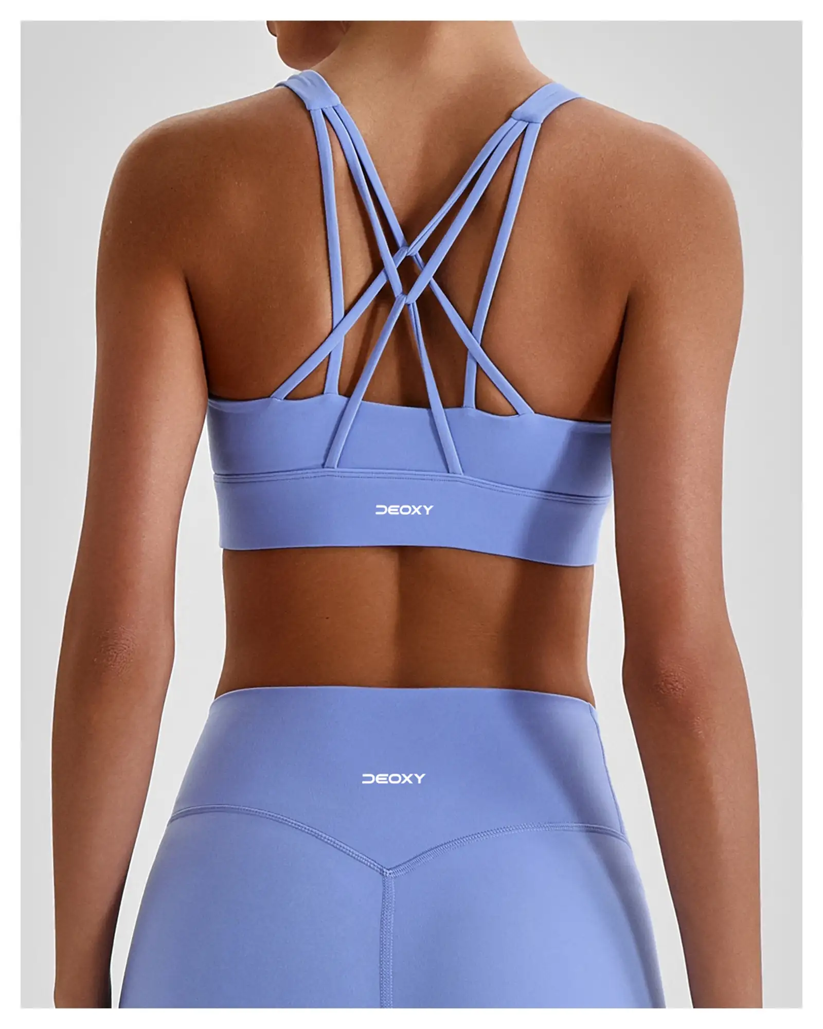DEOXY Women's Strap Back Bra Top - back view